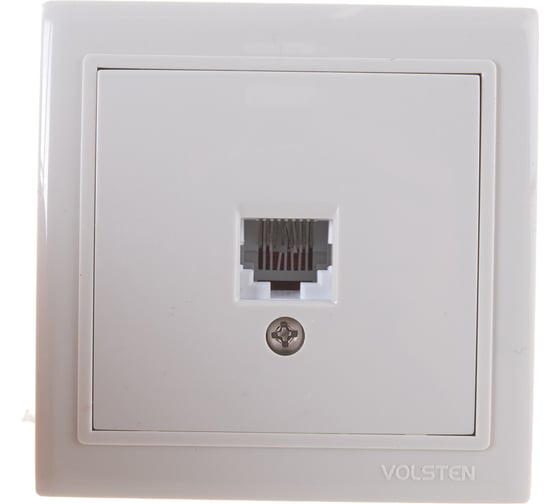 Компьютерная одноместная розетка Volsten V01-32-C11-S, 9861