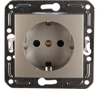 Одноместная розетка с заземлением Volsten V01-15-R14-M Magenta Argento, 10021