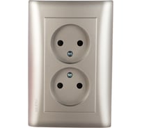 Двухместная розетка Volsten V01-15-R22-S Magenta Argento, 10023