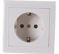 Одноместная розетка с заземлением Volsten V01-32-R14-S, 9858