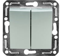 Двухклавишный выключатель Volsten V01-15-V21-M Magenta Argento, 10028