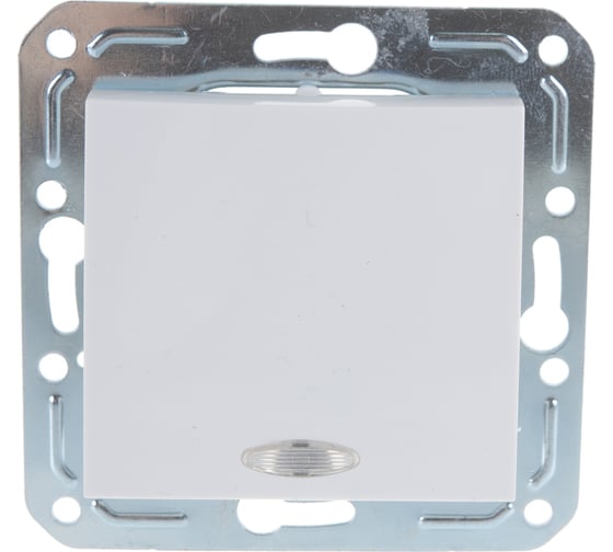 Проходной выключатель Volsten Magenta одноклавишный с индикацией V01-11-P12-M 9014 1