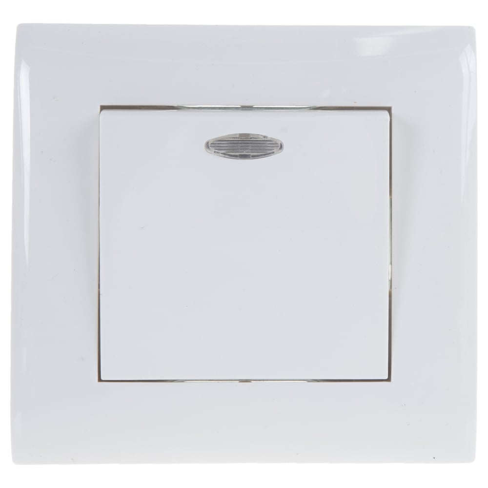 Проходной переключатель Volsten Magenta одноклавишный с индикацией V01 ...