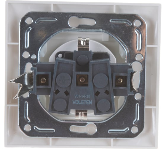 Бытовая розетка с крышкой Volsten V01-11-R18-S, Magenta, 8961