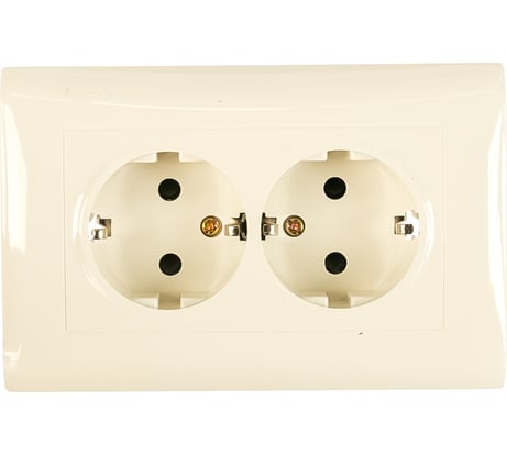 Двухместная розетка с заземлением Volsten V01-11-R24-S, Magenta, 8989