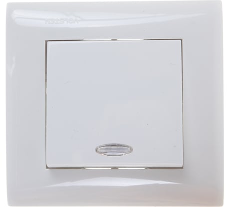 Бытовой выключатель с индикатором Volsten V01-11-V12-S, Magenta, 9002