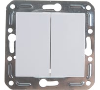 Двухклавишный выключатель Volsten V01-11-V21-M, Magenta, 9011