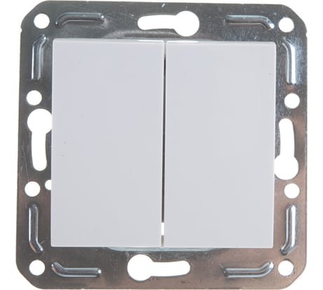 Двухклавишный выключатель Volsten V01-11-V21-M, Magenta, 9011