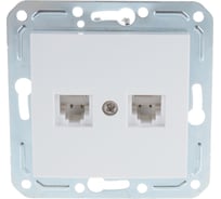 Двухместная телефонная розетка Volsten V01-21-F22-M RJ -11 Violet, 9127