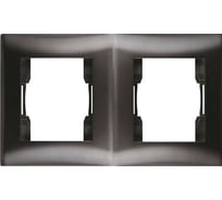 Двухместная рамка Volsten V01-14-A21-M, Magenta Nero, 9988