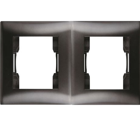 Двухместная рамка Volsten V01-14-A21-M, Magenta Nero, 9988