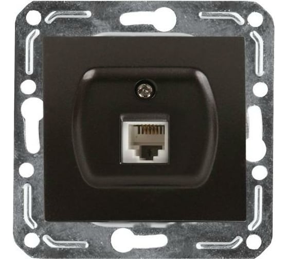 Телефонная розетка Volsten V01-14-F12-M, RJ -11, Magenta Nero, 9993