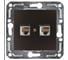 Розетка для компьютера и телефона Volsten V01-14-M10-M Magenta Nero, 9995 1