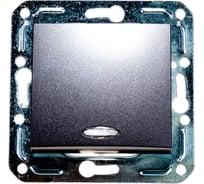 Проходной переключатель Volsten Magenta Nero с индикатором V01-14-P12-M 9997