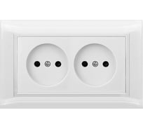 Двухместная розетка Volsten V01-21-R22-S Violet, 9073