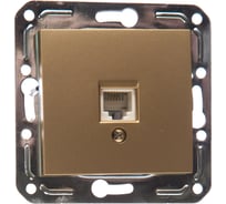 Одноместная розетка Volsten V01-16-F12-M, RJ-11, Magenta Dorado, 10037