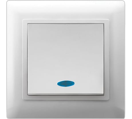 Одноклавишный выключатель с индикатором Volsten V01-21-V12-S Violet, 9087