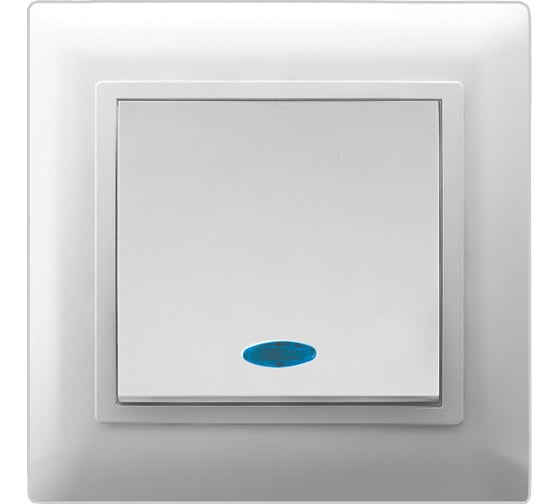 Одноклавишный выключатель с индикатором Volsten V01-21-V12-S Violet, 9087 1