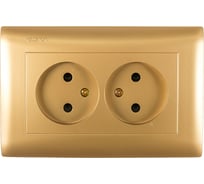 Двухместная розетка Volsten V01-16-R22-S Magenta Dorado, 10045