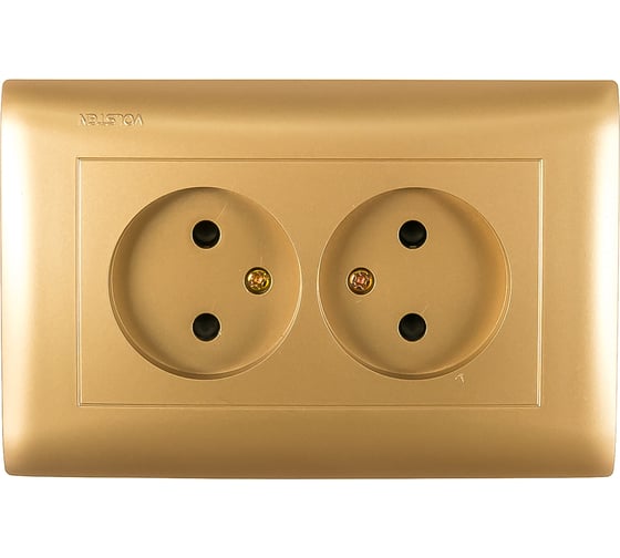 Двухместная розетка Volsten V01-16-R22-S Magenta Dorado, 10045