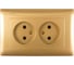 Двухместная розетка Volsten V01-16-R22-S Magenta Dorado, 10045 1