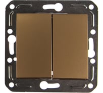 Двухклавишный выключатель Volsten V01-16-V21-M Magenta Dorado, 10050