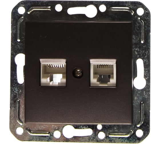 Компьютерная и телефонная розетка Volsten V01-24-M10-M Violet, 10083 1