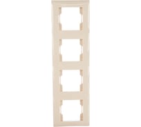 Четырехместная вертикальная рамка Volsten V01-12-A42-M Magenta Crema, 9972