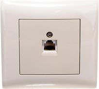 Одноместная телефонная розетка Volsten V01-12-F12-S, RJ-11 Magenta Crema, 9048