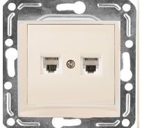 Розетка для компьютера и телефона Volsten V01-12-M10-M, Magenta Crema, 9060