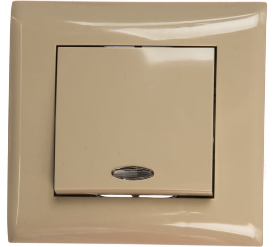 Проходной переключатель Volsten Magenta Crema с индикатором V01-12-P12-S 9022 1