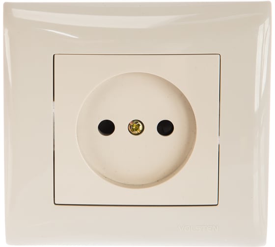 Бытовая розетка Volsten V01-12-R12-S, Magenta Crema, 8993 1