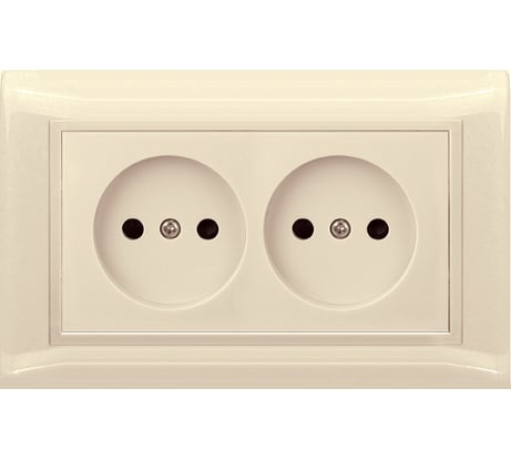 Двухместная розетка Volsten V01-22-R22-S Violet, 9081