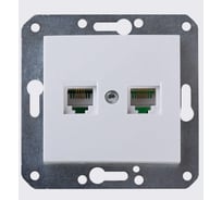 Розетка для компьютера и телефона Volsten V01-18-M10-M Magenta Perl, 10061