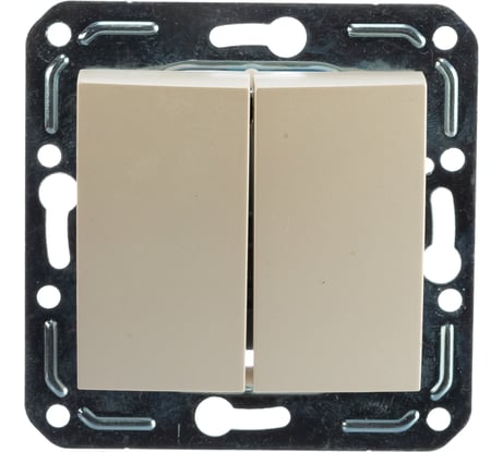 Двухклавишный выключатель Volsten V01-18-V21-M Magenta Perl,  10072