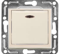 Выключатель с индикатором Volsten V01-12-V12-M Magenta Crema, 9026