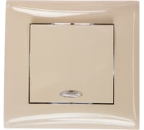 Выключатель с индикатором Volsten V01-12-V12-S Magenta Crema, 9018