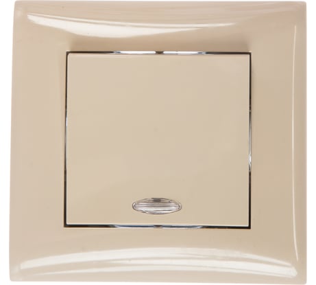 Выключатель с индикатором Volsten V01-12-V12-S Magenta Crema, 9018