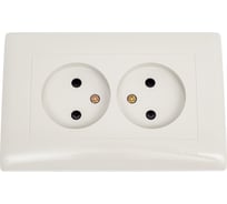 Двухместная розетка Volsten V01-12-R22-S Magenta Crema, 8996