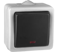 Проходной выключатель Volsten Marin Grey с индикатором V01-43-P12-S 9446