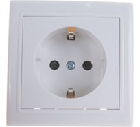 Бытовая розетка с заземлением Volsten V01-31-R14-S, Solar, 9844