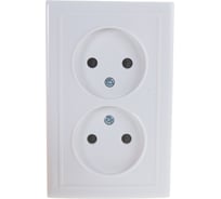 Двухместная розетка Volsten V01-31-R22-S, Solar, 9845