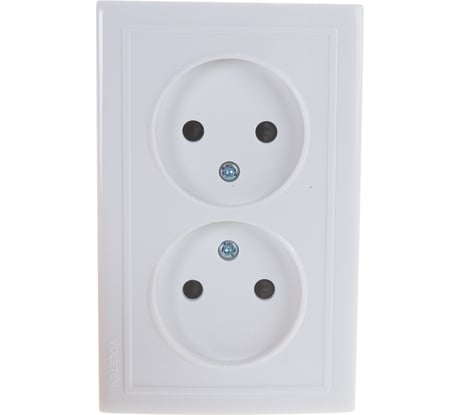 Двухместная розетка Volsten V01-31-R22-S, Solar, 9845