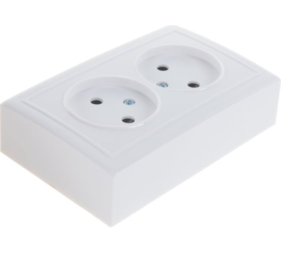 Двухместная розетка Volsten V01-31-R22-S, Solar, 9845