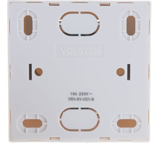 Двухклавишный выключатель Volsten V01-31-V21-S, Solar, 9838