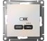 Розетка USB Systeme Electric ATLASDESIGN тип-C 65W высокоскор.заряд. QC, PD, механизм, ЖЕМЧУГ ATN000427 2