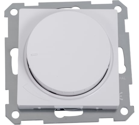Светорегулятор Systeme Electric ATLASDESIGN (диммер) повор-нажим, LED, RC, 400Вт, механизм, БЕЛЫЙ ATN000123