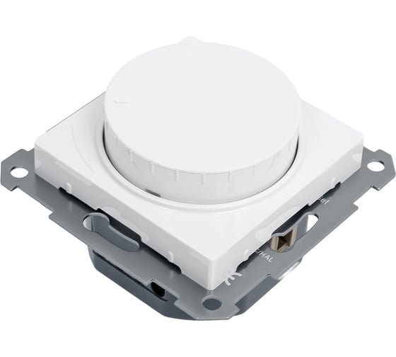 Светорегулятор Systeme Electric ATLASDESIGN (диммер) повор-нажим, LED, RC, 400Вт, механизм, БЕЛЫЙ ATN000123