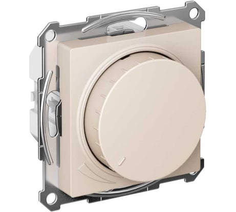 Светорегулятор Systeme Electric ATLASDESIGN (диммер) повор-нажим, LED, RC, 400Вт, механизм, БЕЖЕВЫЙ ATN000223