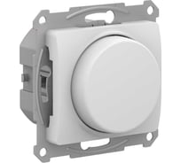 Светорегулятор Systeme Electric GLOSSA (диммер) повор-нажим, LED, RC, 400Вт, механизм, БЕЛЫЙ GSL000123